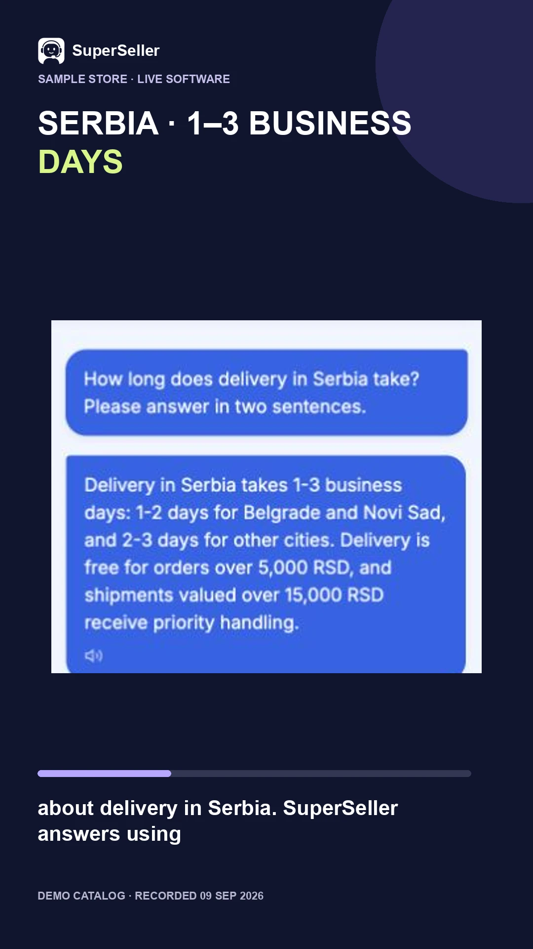 When will it arrive? video preview